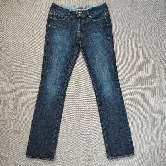 Paige Jeans Women's Size 30 Dark Wash Hidden Hills Mid Rise Straight Denim - Picture 1 of 12